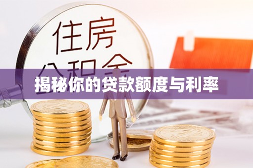 雁山揭秘你的贷款额度与利率